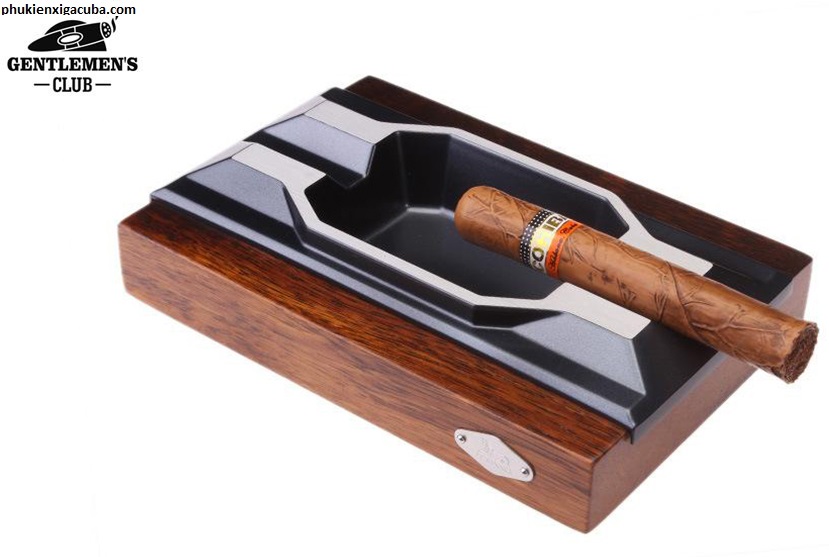 Kích thước kỹ thuật Gạt tàn gỗ đựng 2 điếu xì gà Lubinski LB070 chính hãng