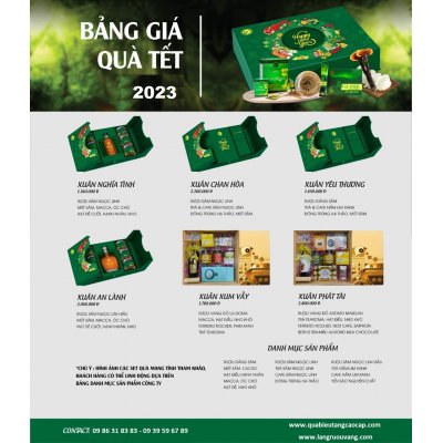 Hộp giỏ quà tết Sâm Ngọc Linh 2023 Quý Mão