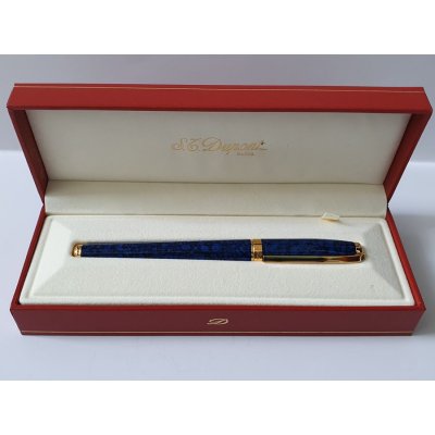 Bút bi St Dupont Fidelio Ballpoint Marbre Blue Lacquer and Gold 0452288