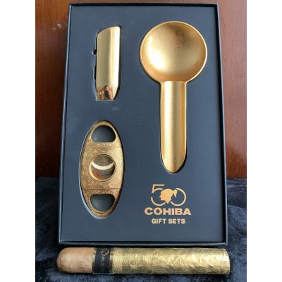 Bộ quà kỷ niệm 50 năm Cohiba dát vàng model Cohiba HB-T315
