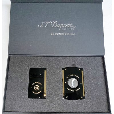 Bộ quà tặng Bật lửa & Dao cắt xì gà ST Dupont Cigar Night Club