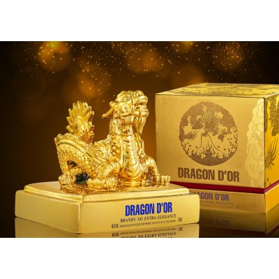 Rượu Linh Vật Con Rồng Vàng Pháp 2024 Dragon Dor XO Extra Elegance