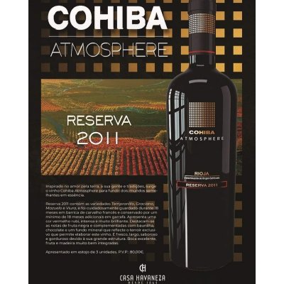 Rượu vang Cohiba Atmosphere Reserva 2011