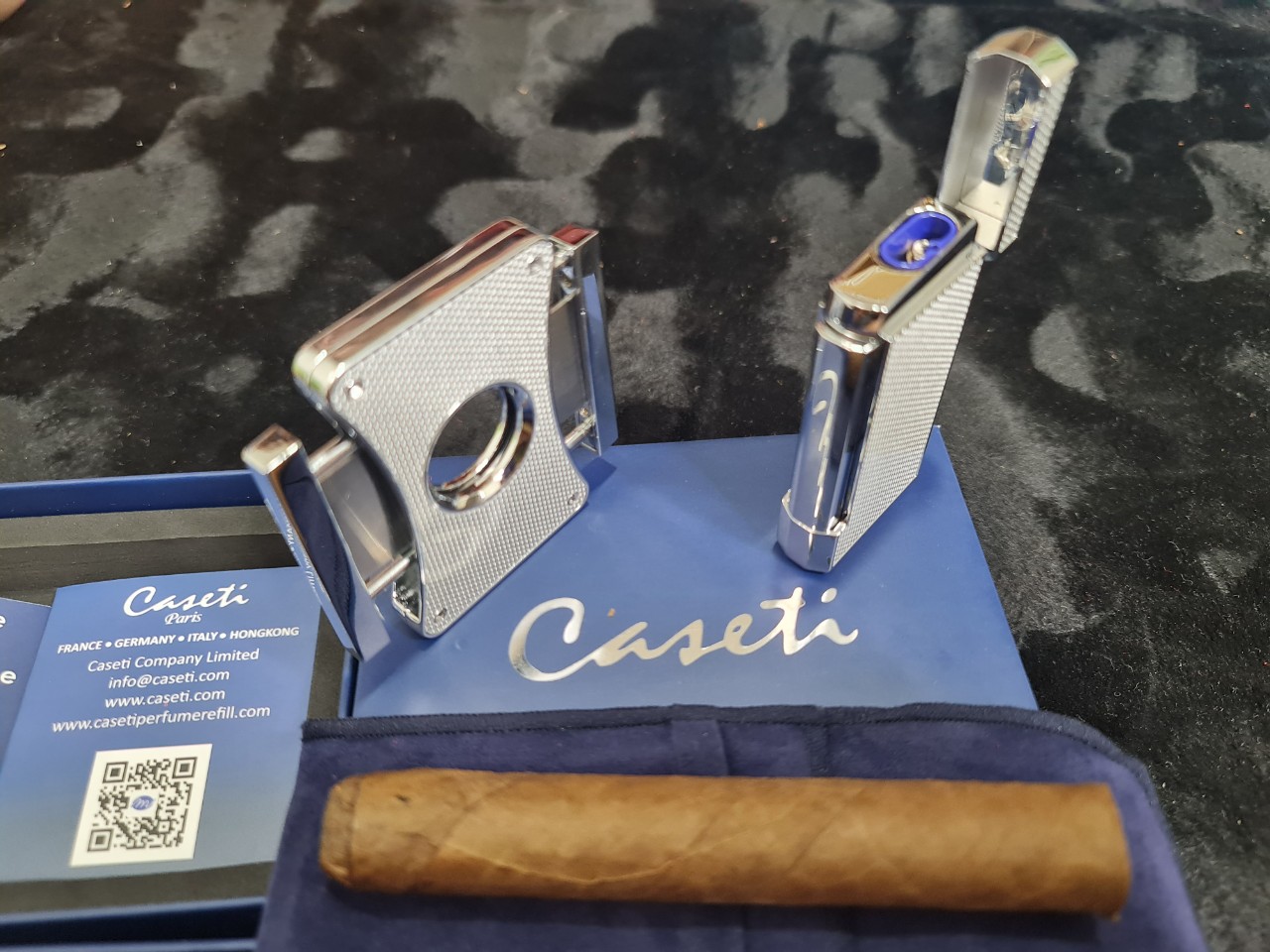 Set phụ kiện cigar Caseti 2 món khò cắt sài gòn
