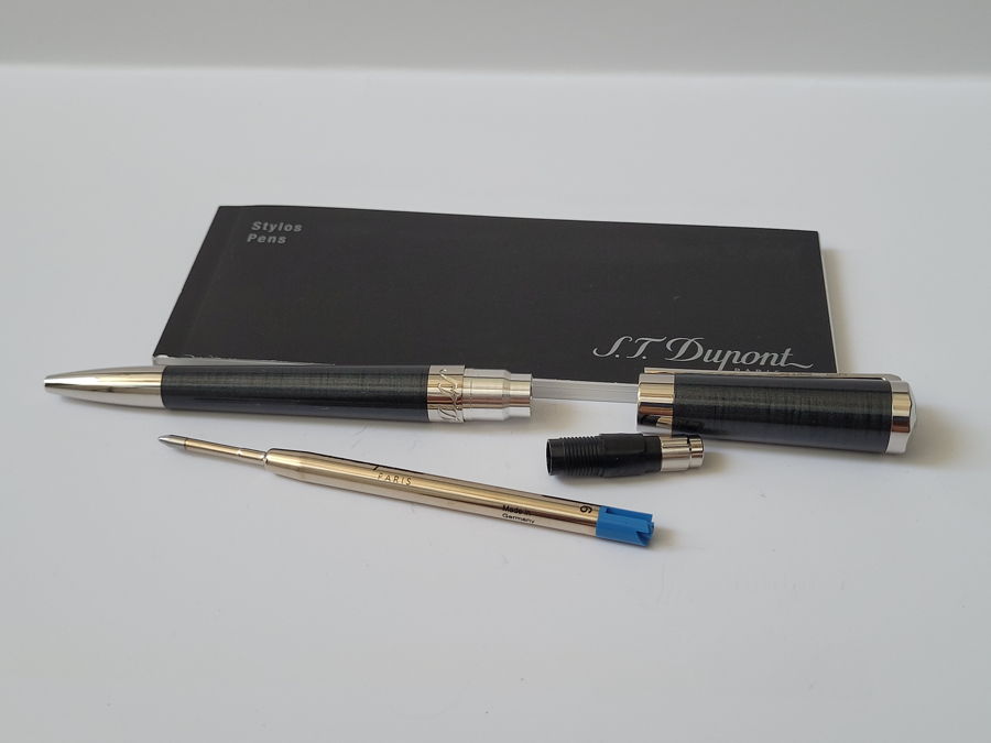 Bút bi ST Dupont Liberte Ballpoint Pen Grey Stardust Lacquer & Palladium chính hãng mua ở đâu hồ chí minh