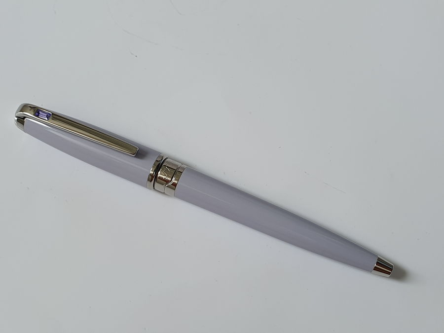 Bút bi St Dupont Olympio Mini Chinese Lacquer Purple White Ball Point Pen mua tại sài gòn