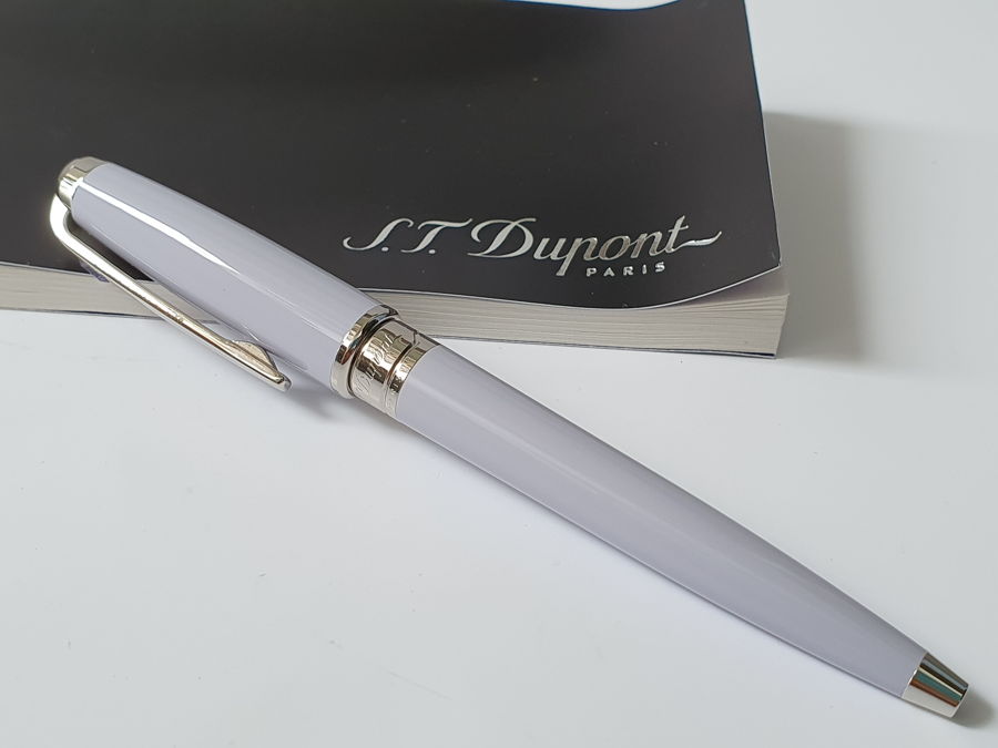Bút bi St Dupont Olympio Mini Chinese Lacquer Purple White Ball Point Pen mua tại hà nội