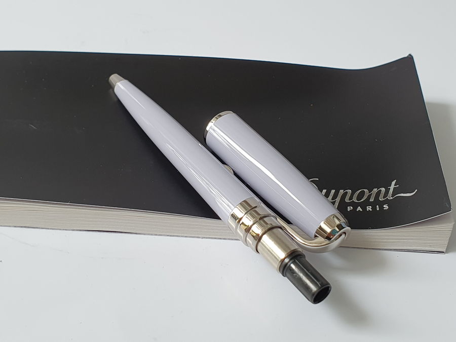 Bút bi St Dupont Olympio Mini Chinese Lacquer Purple White Ball Point Pen mua tại hồ chí minh