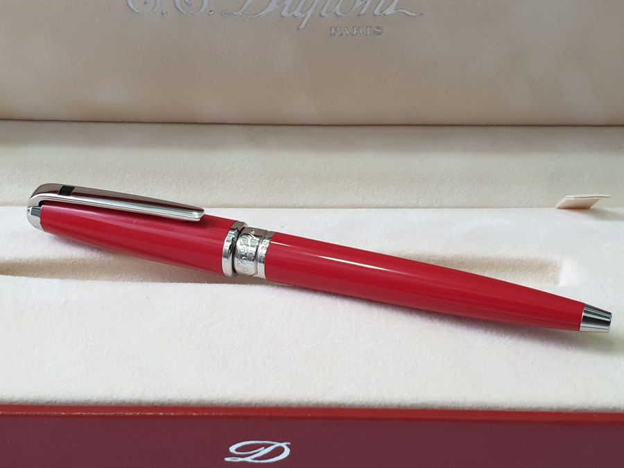 Bút bi St Dupont Olympio Mini Chinese Lacquer Red Ball Point Pen 0486677 bán tại hồ chí minh