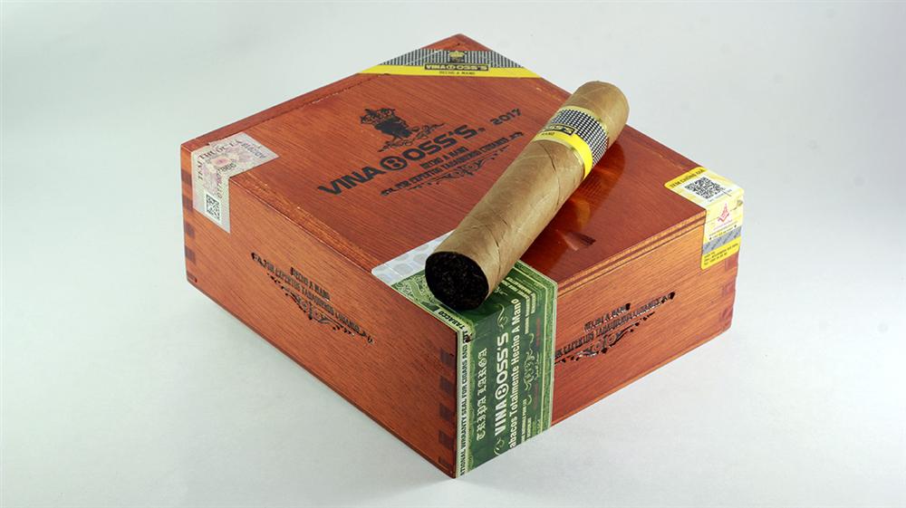 xì gà Vinaboss 55 hộp gỗ 10 điếu