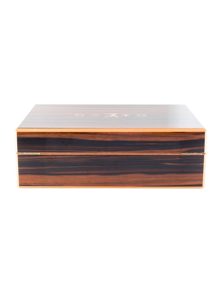 Louis Vuitton Lacquer Wood Desk Men's Cigar Cigarette Humidor Storage Case Box hà nội