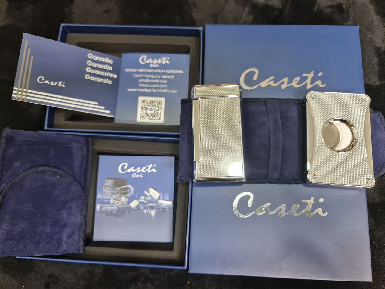 Set phụ kiện cigar Caseti 2 món khò cắt đẹp cao cấp