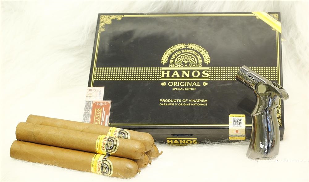 xì gà Hanos 56 hộp gỗ sơn mài 10 điếu hà nội