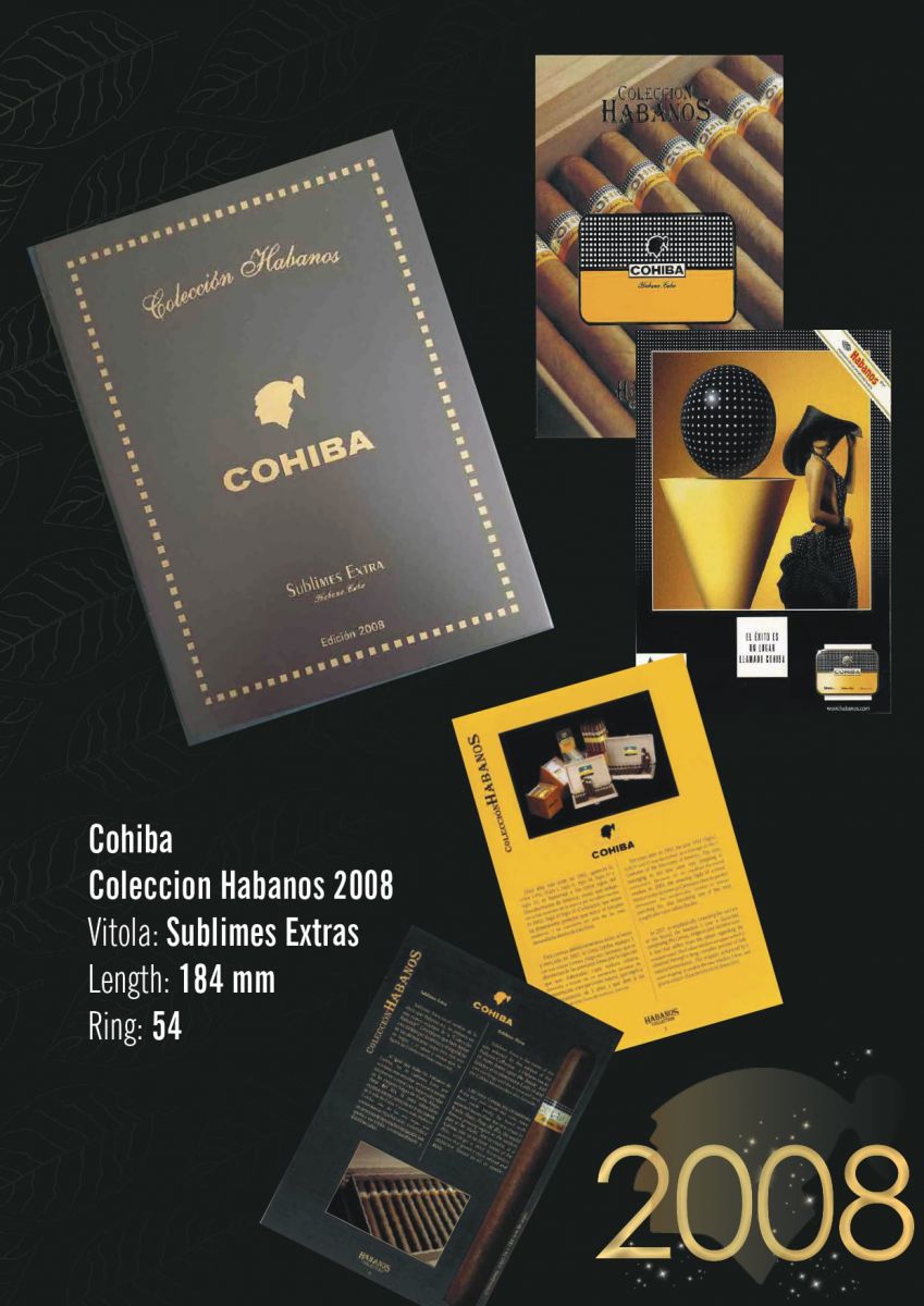 Cohiba Sublimes Extra Colección Habanos 2008 Book