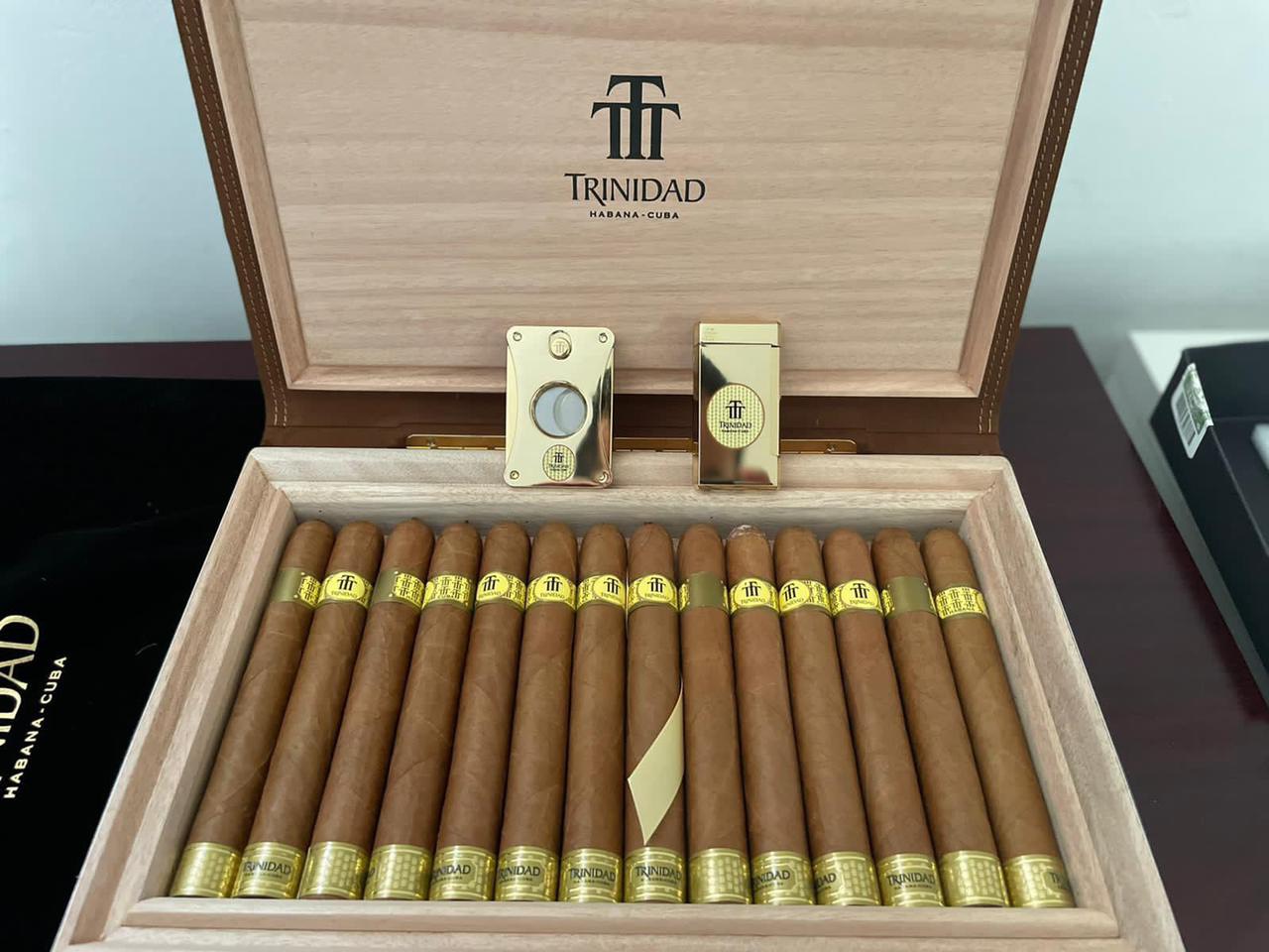xì gà trinidad robusto extra travel humidor hộp gỗ 14 điếu